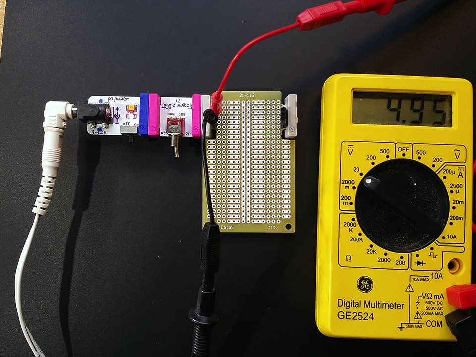DIY littleBits Perf Module - Signal Test On