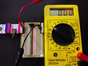 DIY littleBits Perf Module - Signal Test, Off