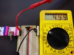DIY littleBits Perf Module - Signal Test, On
