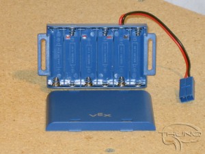 Vex Battery Holder w/ Lid Off
