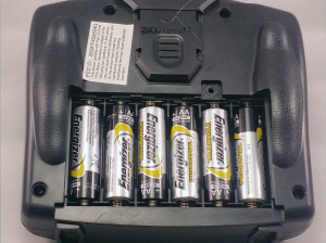 Remote control battery compartment