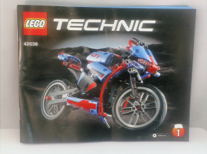 Lego Technic #42036 Street Motorcycle Instructions
