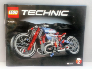 Lego Technic #42036 Retro Motorcycle Instructions