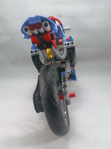 Lego Technic #42036 Street Motorcycle Completed Rear View