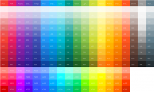 Material design color palette